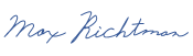 Max Richtman Signature